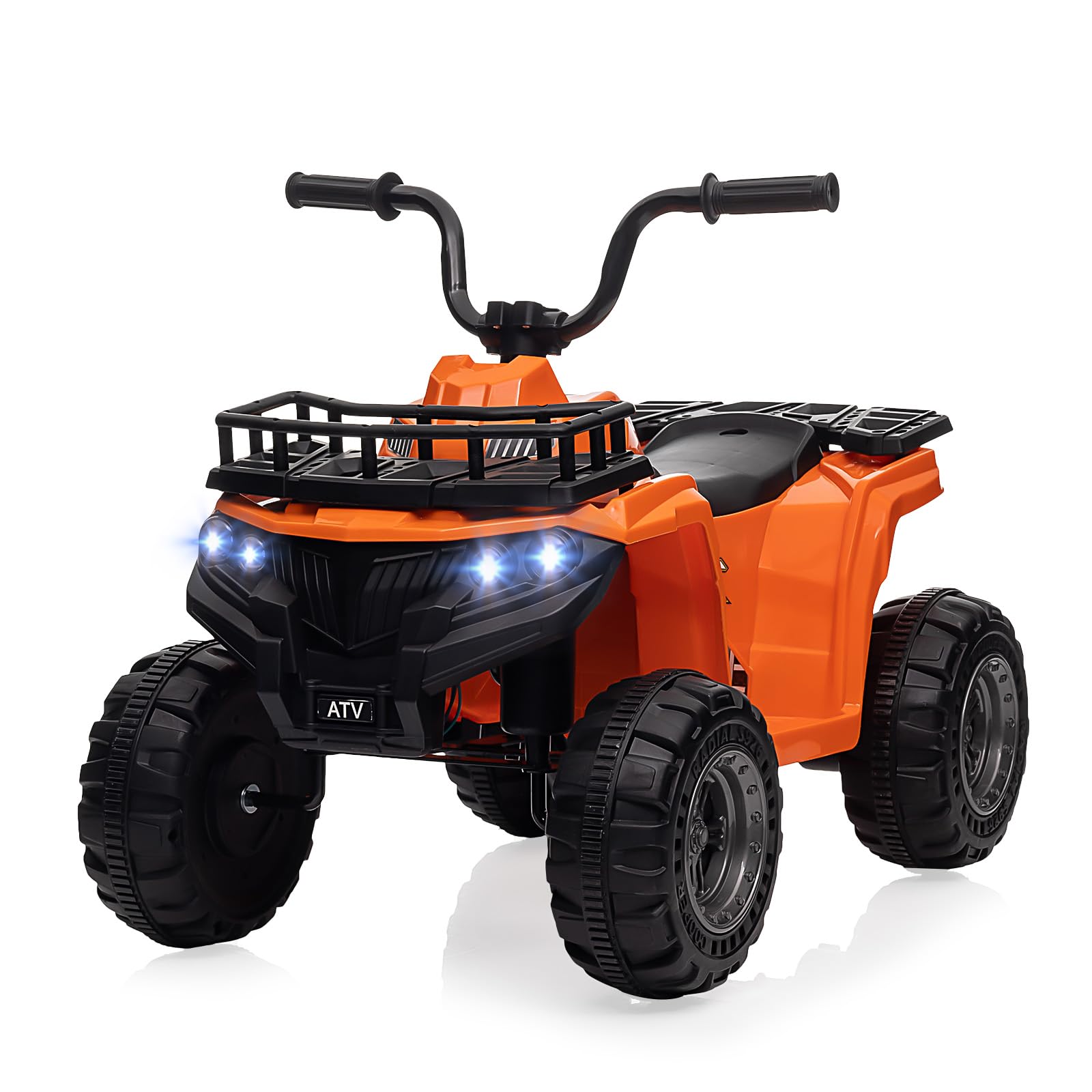 12V Kids Ride-On Electric ATV, 4-Wheeler Quad Car Toy w/ top Audio