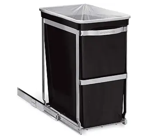 Garvee 1×30 Qt Garbage Waste Recyling Bin With Full Extension Slides,