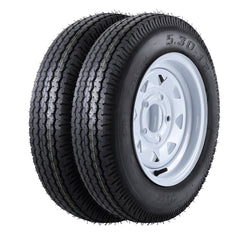 GARVEE Set of 2 Highway Boat Motorcycle 5.30-12 6PR Trailer Tires with 12