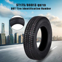 ST205/75D14 Trailer Tires, 6PR Load Range C, 14in Fuel-saving Designed Trailer Tires 205 75 14 for Travel/Camper/Landscape/Cargo/Utility/Boat/Horse/Farm/Hauler Trailer