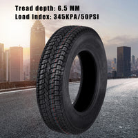 ST205/75D14 Trailer Tires, 6PR Load Range C, 14in Fuel-saving Designed Trailer Tires 205 75 14 for Travel/Camper/Landscape/Cargo/Utility/Boat/Horse/Farm/Hauler Trailer