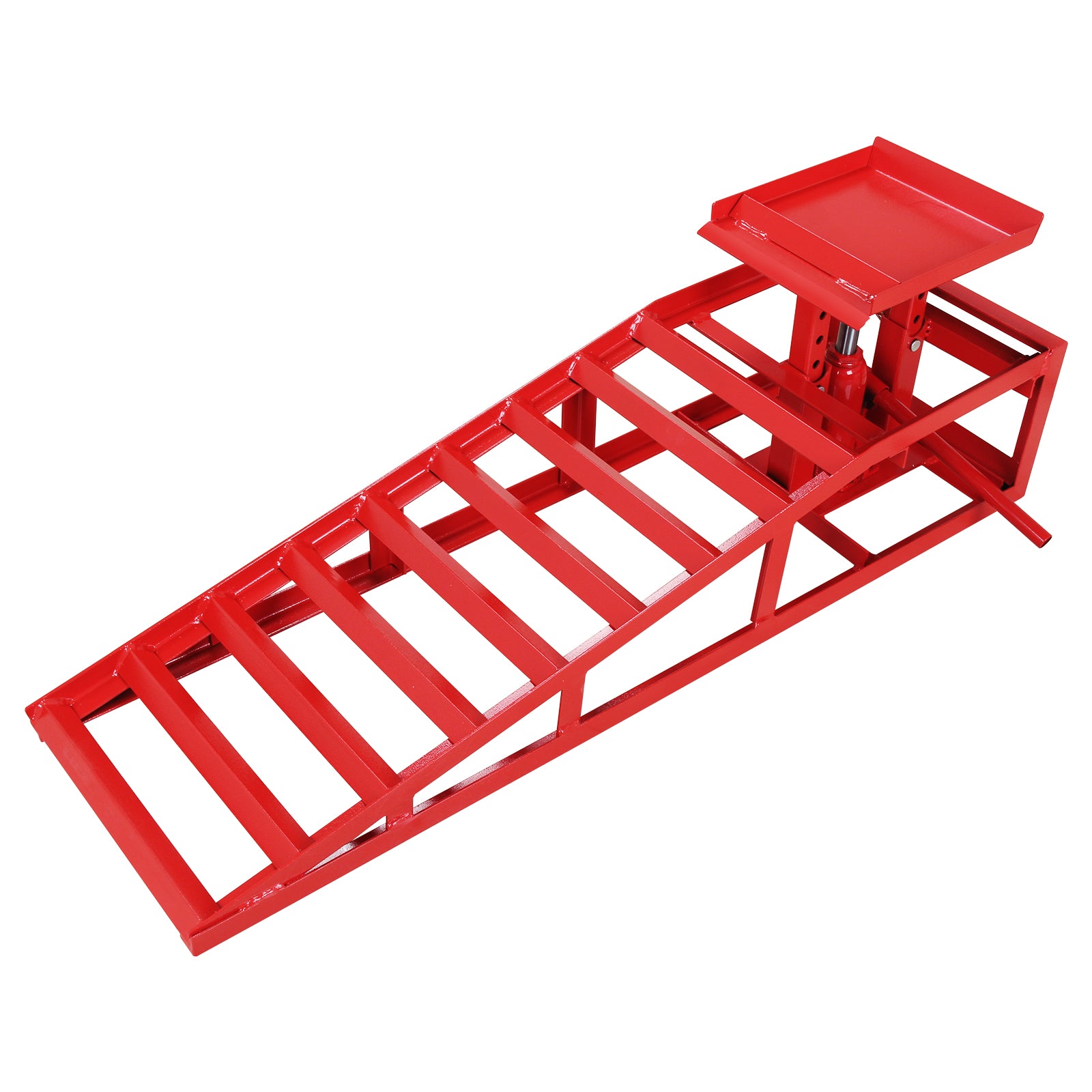 GARVEE 5T 10000lbs Hydraulic Auto Service Ramps, 1 Pack, Garage Red