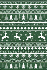 GARVEE Washable Area Rug 5x7 Rug for Living Room Christmas Rug Non Slip Xmas Deer Tree Green Rug for Bedroom Aesthetic Soft Low Pile Carpet Stain Resistant Carpet for Dining Room 5'x7' Green