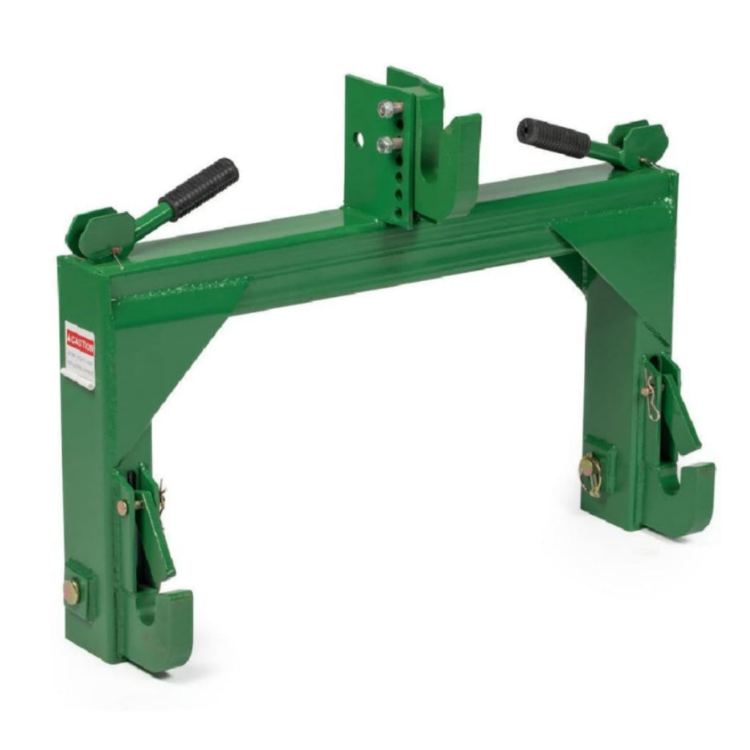 GARVEE 3 Point Quick Hitch, Adaptor to Category 1 and 2 Tractors, 3000 Lbs 3-Point Attachments with 2" Receiver Hitch, 28" Between Lower Arms, 15" ~18" Level Adjustment