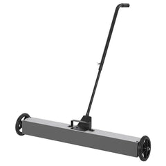 GARVEE Magnetic Sweeper , Rolling Magnetic Sweeper with Wheels and Adjustable Telescoping Handle, Magnet Sweeper to Pick Up Nails with Quick Release Latch, 33-Pound Capacity - 36 Inch