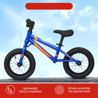 GARVEE Balance Bike Lightweight Toddler Bike for 2-6 Year Old Boys and Girls - No Pedal, Adjustable Handlebar and Seat, Aluminium, EVA Tires - Blue