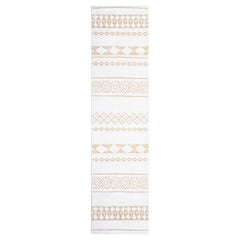 GARVEE 2x8 Long Hallway Runner Rug Kitchen Rug Runner Moroccan Area Rug Mat Boho Farmhouse Washable Runner Rug Mat for Living Room Entryway Hallway Laundry, 2' x 8' Beige