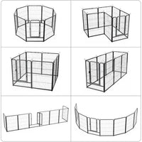 GARVEE Dog Playpen for Indoor, Yard, RV Camping, 24/32/40 Inch 8/16 Panels for Puppy and Small Dogs│Patented，for Fences, Walls