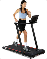 0.6-7.5 MPH Folding Treadmill, Space-Saving 265 LBS Weight Limit - Grey