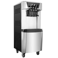 GARVEE Commercial Ice Cream Machine, 5.8 to 8Gal per Hour Soft Serve Ice Cream Maker for home, 3 Flavors Ice Cream Machine Countertop for Snack Bar Restaurants, Auto Clean, LCD Display