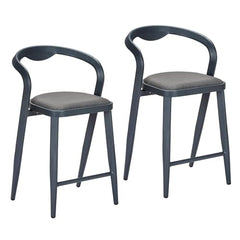 GARVEE Counter Height Bar Stools Set of 2, Stylish Modern High Bar Stools, Comfortable Indoor and Outdoor Bar Chairs for Patio Garden Balcony Poolside