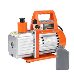 GARVEE 3.5CFM 1/4HP Single-Stage Rotary Vane Vacuum Pump Air Conditioner Refrigerant HVAC Tool with Oil Bottle for R12 R22 R134a R410a,for Resin Degassing, Refrigeration Maintenance, Vacuum Package