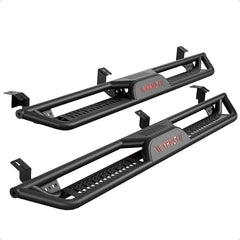 KYBOLT Running Boards 6.5 Inches with Two Stairs Design Compatible with 2005-2024 Toyota Tacoma Double Cab(2 Full-Size Doors,2 3/4-Size Doors), Steel Build, Bolt-on Side Steps, Powder Coated Nerf Bar