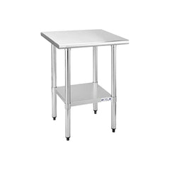 GARVEE 48'' x 30'' Stainless Steel Work Table with Undershelf NSF Certified Heavy Duty Commercial Kitchen Prep Table for Home Restaurant Hotel