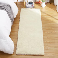 GARVEE Area Rug 2x8 Hallway Mats for Living Room Bedroom Dining Room Non-Slip Kitchen Rug Indoor Door Runner Rug Fuzzy Rug for Hardwood Floor,Beige