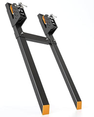 4000 LBS 60 Inch Clamp-on Pallet Forks with Stabilizer