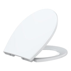 GARVEE Toilet Seat,Round Toilet Seat with Soft Close, Quick-Release And Quick-Attach,Plastic Toilet Seat and Non-Slip Bumpers, Easy to Install and Clean, Never Loosens-Fits Most Round Toilets,White