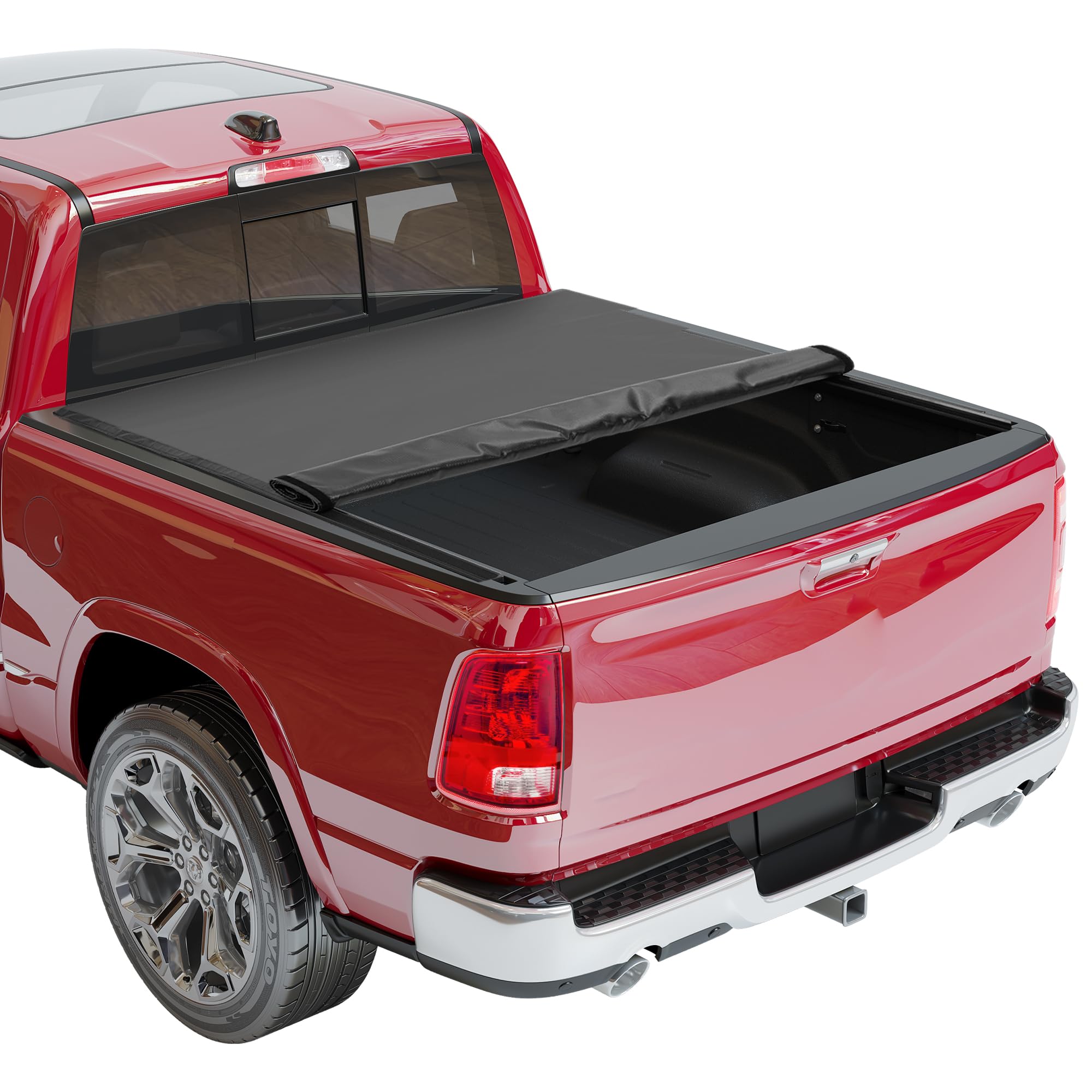 5.7ft Soft Vinyl Roll-Up Tonneau for 09-23 Dodge Ram 1500 - GARVEE