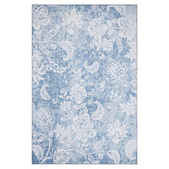 GARVEE Washable Floral Area Rug 2x3 - Modern Abstract Design, Polyester, Non-Slip, Low Pile, Perfect for Living Room, Bedroom, Nursery