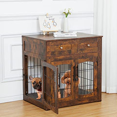 Dog Crate Furniture with 3 Doors,31.5