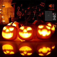 GARVEE Pumpkin Act - Cadena de luces 8 en 1