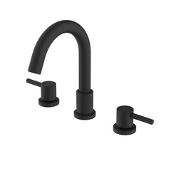 GARVEE Bathroom Faucets for Sink 3 Hole - Chrome Bathroom Faucet with Pop-up Drain, 8 Inch Widespread Bathroom Sink Faucet 2-Handles, Modern Vanity Faucet with Supply Lines - Matte Black