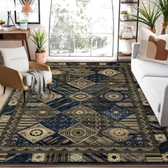 GARVEE Area Rug 9x12 Extra Large Rug Tribal Rugs for Living Room Bedroom Thick Durable Rugs Stain-Resistant Rug Livingroom Office Mat Non-Shedding Carpet for Bedroom Basement Decor