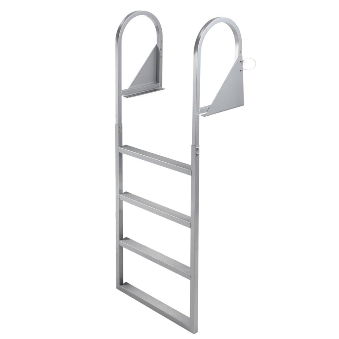 GARVEE Removable Dock Ladder 3/4/5 Steps - Anti-Corrosion 6063 Aluminum, Upgraded Widen Nonslip, 350lbs Marine Pontoon Boat Dock, Lake/Pool/Boarding/Rv