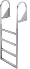 GarveeTech Removable Dock Ladder 3/4/5 Steps - Anti-Corrosion 6063 Aluminum, Upgraded Widen Nonslip, 350lbs Marine Pontoon Boat Dock, Lake/Pool/Boarding/Rv