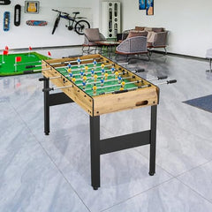 GARVEE 48 Inch Foosball Table Soccer Game + Safe Control Rods + Pre-Assembled Players + Ergonomic Handles + Game Room or Living Room