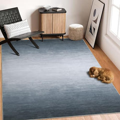 GARVEE 2x3 Mat Indoor Entrance Ombre Small Area Rugs Modern Low Pile Indoor Doormat for Entryway Laundry Bathroom Oil Painting Style Rugs Area Rugs Grey