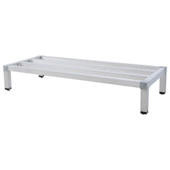 GARVEE Dunnage Rack, 48'' x 20'',8 Inches Above Ground Level,Aluminum Dunnage Rack 1500 Lb Capacity,Low Shelf for Floor Used for Storage In Kitchens, Restaurants, Supermarkets,Grocery Stores