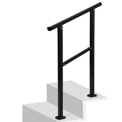 Outdoor Handrails Adjustable Height Stair Handrail ,Integrated Design at Handrail,Staircase Handrail for Outdoor and Indoor Concrete, Porch, Mixed, Step,Brick Step