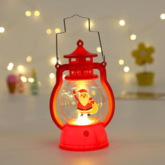 GARVEE Christmas LED Light 3 Modes Battery Powered Smokeless Vintage Christmas Lamp Christmas Decoration for Small Spaces red Backpack