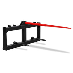 GARVEE Attachments Skid Steer Hay Frame Attachment, 49 Inch Hay Spear and Stabilizers, Rate 3000 LB, Quick Tach Tractor, Receiver Hitch