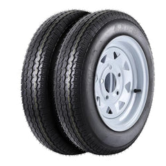 GARVEE 2x 480-8.5 6PR with 4 Lug Trailer Tires, 12