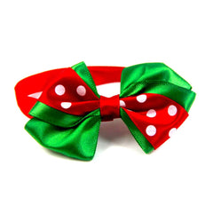 GARVEE Pet Christmas Bowtie Collar Pet Neck Bows with Bell Pet Collars Accessories for Small Medium Dog Cat