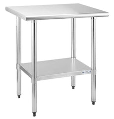 GARVEE Stainless Steel Prep Table for Work, 36x24x35in, Nsf Commercial Heavy Duty Table With Undershelf for Outdoor, Restaurants, Hotels, Workshops, Kitchens, Garages and Gardens