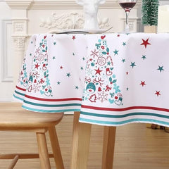 GARVEE Christams Tablecloth 54x90 Inches for Rectangle Tables Red Christams Decor for Table Waterproof Indoor Outdoor Table Cover for Party Chrismtas Party Decorations for Kitchen Home Party Decor