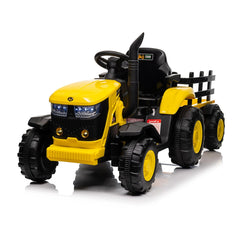 GARVEE 12V Remote Control Tractor for Kids: 7-LED Lights, Safety Belt, for Ages 3+