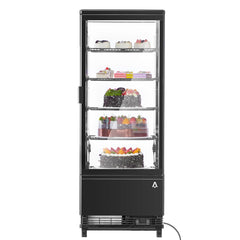 GARVEE Refrigerated Display Case, 3.5 Cu.Ft, Countertop Pastry Display Case Commercial Display Refrigerator with LED Lighting, Frost-Free Air-Cooling, Locked Door for Bakery