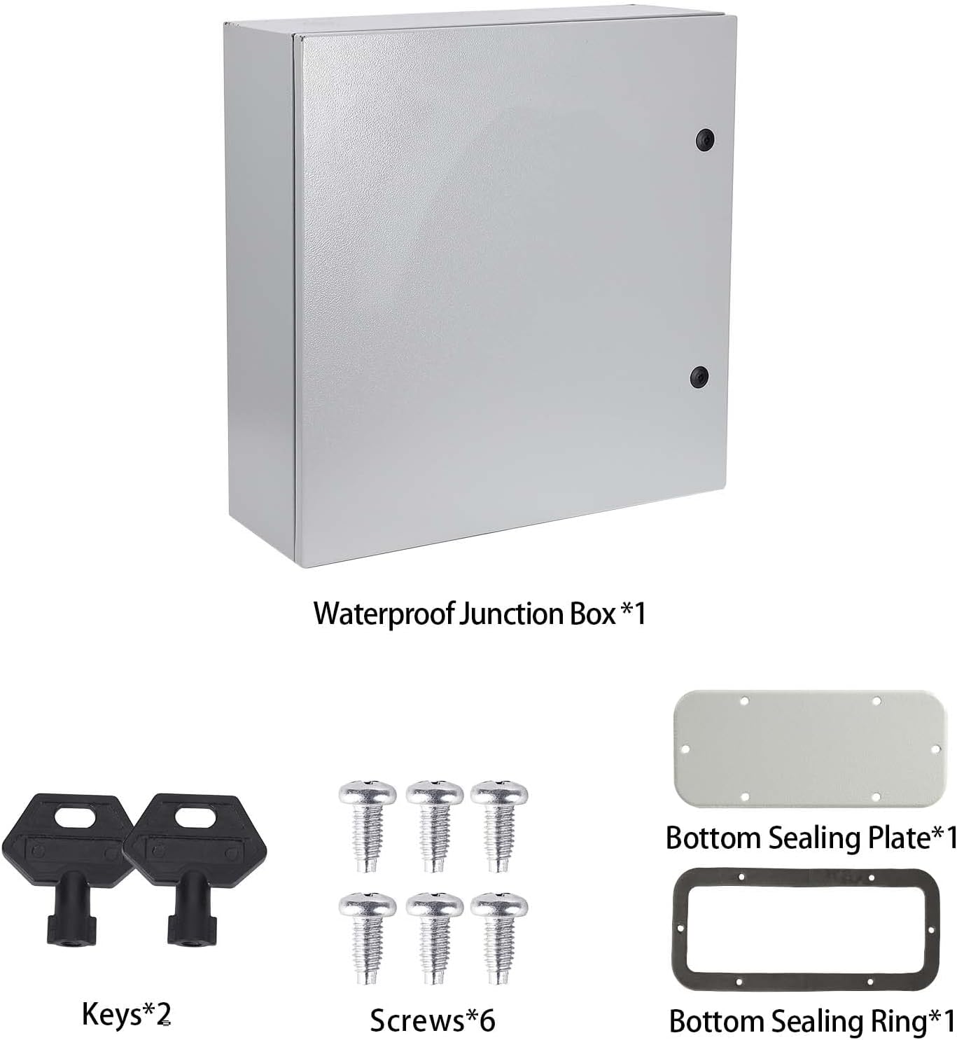 GARVEE Steel Electrical Box,15.7 x 12 x 23.6 inches,IP66, Lockable, for Outdoor/Indoor Safety