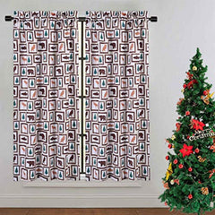 GARVEE Cafe Curtains 45 Inch Length, Animals Farmhouse Home Decor Tier Curtains for Kitchen Cafe Bathroom Window Curtains, Animals