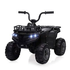 GARVEE 12V Kids Ride On Electric ATV, Ride Car Toy with Bluetooth Audio,High/Low Speed, LED Headlights, Battery Indicator & Radio Orange - Black
