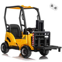 GARVEE 12V Kids Forklift Ride-On: Indoor/Outdoor Fun, Realistic Design, Music, Speed Switch, 66lb Max Load, Remote Control, Ages 3-7