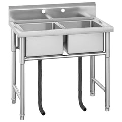 GARVEE Utility Stainless Steel Sink,40.9