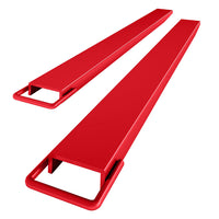 GARVEE Pallet Forklift Extensions, 60" Fork Extensions 5.5" Width, Heavy Duty Fork Extensions for Forklifts, 1 Pair Forklift Extensions for Forklift Truck,Red