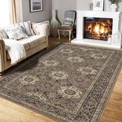 GARVEE 10x13 Rug Large Premium Thick Rug Traditional Area Rug Non-Slip Carpet Non-Shedding Esay-Cleaning Rug Vintage Bohemian Rug for Living Room Bedroom Farmhouse Dining Room Office,10x13