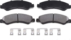 GARVEE Rear Brake Pads with Hardware 4 PCS Ceremic Brake Pads Set - 6S996 / Black