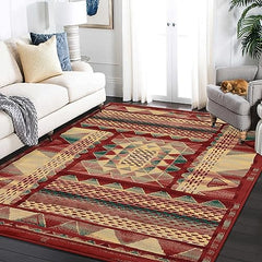 GARVEE Modern Abstract Area Rug 10x13 Non-Shedding Non-Slip Synthetic Fibers Boho Rug for Living Room, Bedroom, Kitchen